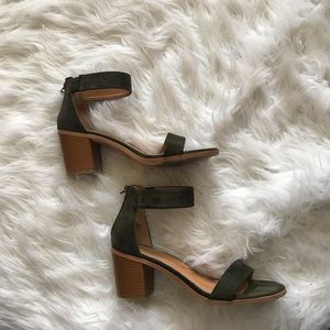 Olive Green two strap sandals